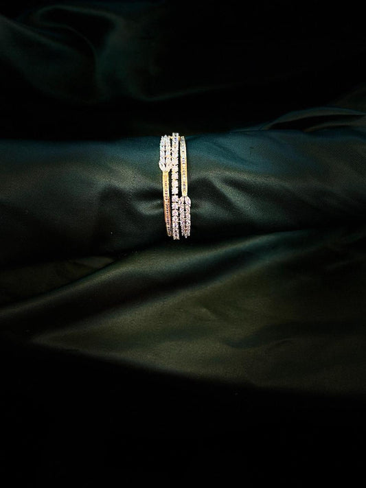 Golden Grace Sparkle Bangles
