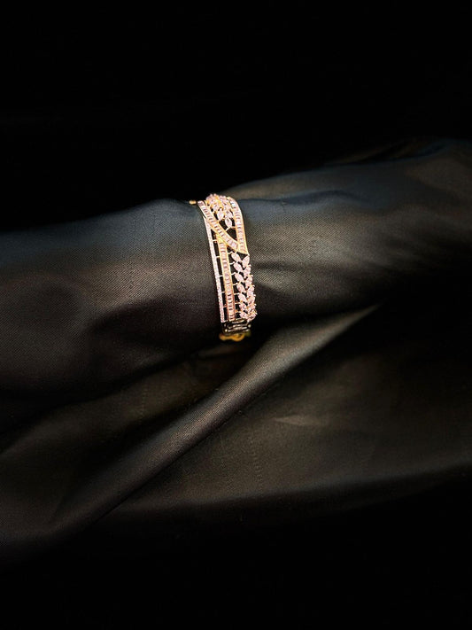 Aurora Gleam Rose Bangle