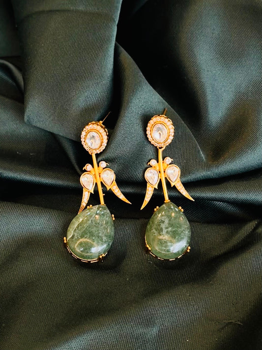 Verdant Elegance Statement Earrings